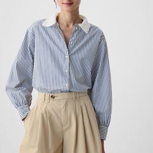 Gap x DÔEN Organic Cotton Eyelet Big Shirt